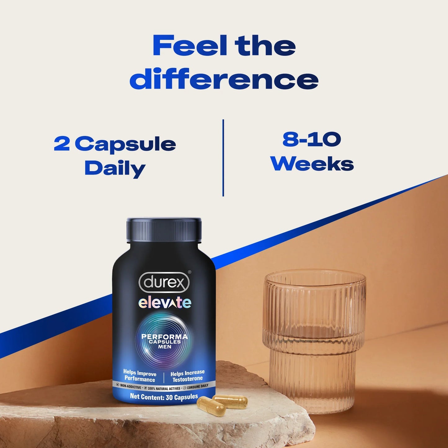 Durex Elevate Performa Shilajit for Men (Buy 1 Get 1 Free)