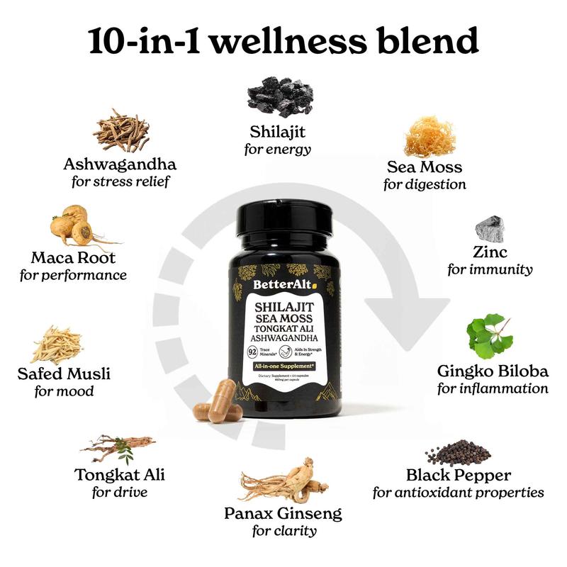 BetterAlt Shilajit Sea Moss (Buy 1 Get 1)