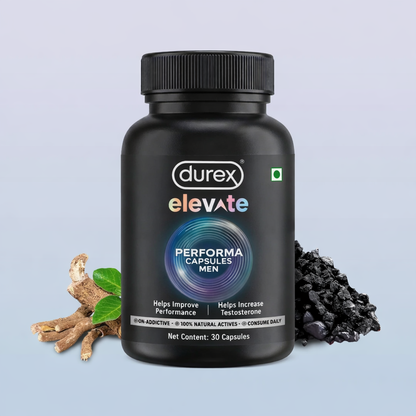 Durex Elevate Performa Shilajit for Men (Buy 1 Get 1 Free)